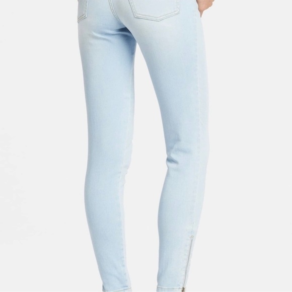 STELLA MCCARTNEY Jessica Skinny Ankle Zip Jeans Light Blue Wash Size 28 Designer - Picture 13 of 13